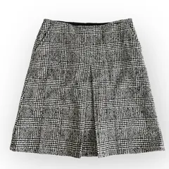 23区 グレンチェック スカート 大きいサイズ 48サイズ  ウール シルク ツイード オンワード樫山