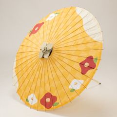 デザイン布和傘 直径85cm / 晴れ椿（はれつばき）