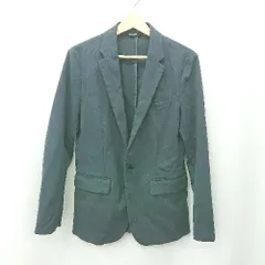 ◇ ⊇ nano universe ナノユニバース 1ｂ 長袖 テーラードジャケット サイズM ネイビー系 メンズ E  【1506190001104】