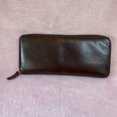 ハタケヤマ グローブ革 長財布 茶色 ブラウン - メルカリ