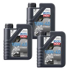【3本セット】リキモリ　モーターバイク 4Tシンセ10W-40（1L）ストリート