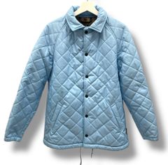 LAVENHAM × RHC ラベンハム × ロンハーマン コラボ キルティングコーチジャケット アウター 内ボア 17-A071-PUP イギリス製 青 ライトブルー Mサイズ メンズ 冬 有明ガーデンrecollect店 42 No.B10176