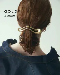 【SALE】GOLDY/ゴールディ/メタル ウェーブ ビッグ ヘアー クリップ/アクセサリー/6210807のサムネイル
