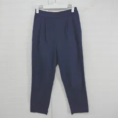 ◇ earth music&ecology アース ミュージック＆エコロジー ウエストゴム シンプル パンツ サイズM ネイビー レディース E  【1306020014010】