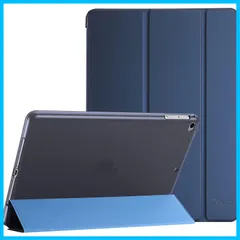 【人気商品】1 保護カバー 2 ３つ折り Air iPad スマートケース iPad 2017 TPUバックカバー 5世代 スタンド機能 2018/ 6世代 - ケース 9.7 ネービー ProCase