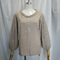 レース衿 前後2way ニット