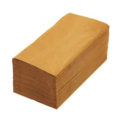 【在庫わずか】（まとめ） カラーナプキン 2PLY 8つ折 マロングラッセ 1パック（50枚） 【×5セット】