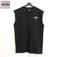 00s USA製 HARLEY DAVIDSON バイカー モーターサイクル ノースリーブ タンクトップ メンズ 表記Lサイズ