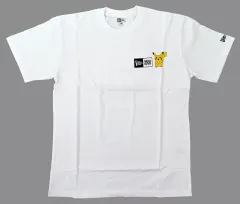 【中古】Tシャツ ピカチュウ＆イーブイフレンズ Tシャツ(半袖/コットン/レギュラーフィット) ホワイト XXLサイズ 「ポケットモンスター×NEW ERA」