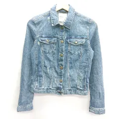 ◇ ZARA ザラ 長袖 デニムジャケット サイズS ブルー系 レディース E  【1407020036429】