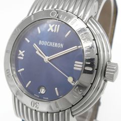 ブシュロン BOUCHERON リフレ デイト メンズ ウォッチ 腕時計 ローマンインデックス 管理11868