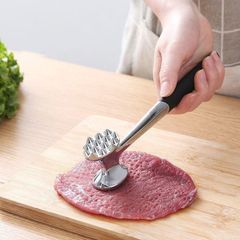 肉たたき ミートテンダライザー ミートハンマー ステンレス 肉叩き 肉筋切り器 筋切り キッチン用品 調理道具 ステーキ 両面用 お肉を柔ら