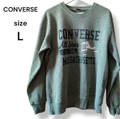 CONVERSE　コンバース　トップス　トレーナー　グリーン系　Lサイズ　長袖