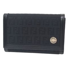 フェンディ FENDI ズッキーノ 2つ折り財布 8M0029 ブラック