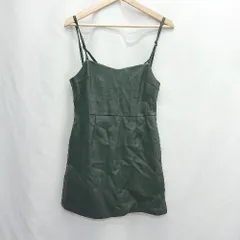 ◇ Θ Heather ヘザー フェイクレザー 膝丈 台形 スカート サイズS ブラック系 レディース E  【1505290053211】