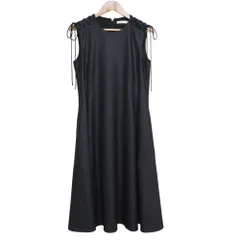 週末価格 極美品 アディアム ブラックニットロングワンピース 2025年