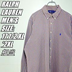 US古着】RALPH LAUREN ラルフローレン チェック柄長袖シャツ メンズ