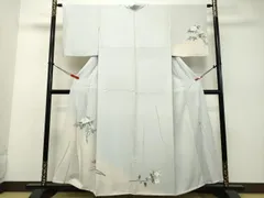 平和屋着物●十日町友禅　女流作家　遠田藤舟 　訪問着　枝花文　暈し染め　正絹　逸品　DAAN3017ud