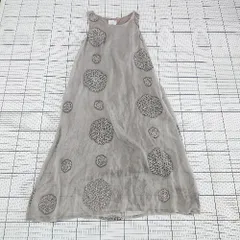 ◇ ⊂ cawaii カワイイ レース ロング丈 ノースリーブ ワンピース サイズ表記なし グレー系 レディース E  【1508260057653】