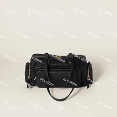 ミュウミュウ　ナッパレザーバッグ　5BC068 ブラック ナッパレザー ミニバッグ | Miu Miu