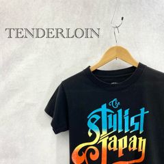 TENDERLOIN The Stylist Japan コラボ Tシャツ ロゴ トップス 半袖 表記無し XS ブラック  メンズ
