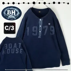 BH/ボートハウス/BOAT HOUSE★ヘンリーネック/スラブロンT★インディゴ★長袖Tシャツ★サイズC/3(メンズL)   2407J059