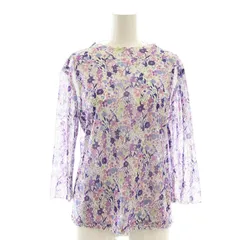 【極美品】レリアン Leilian リーフ柄カットソー ゆったり M 薄手 極美品】レリアン Leilian リーフ柄カットソー ゆったり M 薄手