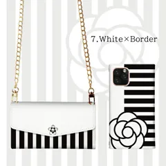 Galaxy S21 5G SC-51B SCG09 ケース 手帳型 ギャラクシーS21  スマホケース ショルダー 肩掛け チェーン付き モノクロ ストラップ 大人女子 可愛い おしゃれ 椿 カメリア 花柄 ミラー付  カラー07