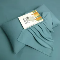 MILDLY 枕カバー 43 63 2枚入 ピローケース 水洗い加工 ピーチスキン おしゃれ まくらカバー 単品 ホテル品質 防ダニ 抗菌 防臭 封筒式 柔らかい 無地 さらさら肌触り 吸汗 速乾 ・( 御召茶色,  「枕カバー」43x63cm)