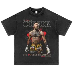 コナー・マクレガー UFC Tシャツ XLサイズ　黒×金 総合格闘技MMAブランド／その他 Tシャツ Reebok／リーボック