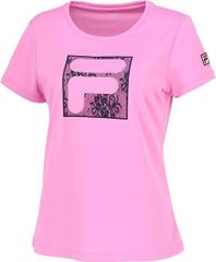 FILA フィラ アップリケTシャツ テニスウェア レディース (VL2840) 24SS