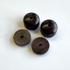 ホーン ノブ ワッシャー セット ナンタケットバスケット ハンドル 水牛 ノブ＆ワッシャー 14mm ホエールボーン ナンタケットバスケット