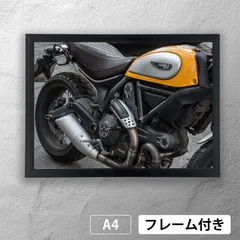 ドゥカティ（DUCATI）　スクランブラーエンジン　フォトポスターA4　マット　その17　【フレーム付】《MT》のサムネイル