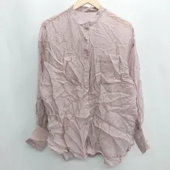 ◇ ⊂ Discoat ディスコート 長袖 シアーシャツ サイズF ピンク レディース E  【1409100052046】