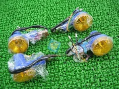 汎用 カラーウインカー 在庫有 即納 社外 社外 新品 バイク 部品 4個セット ゴキザリホーク等 CB400SF ゼファー400 CB1300SF X4 fGのサムネイル