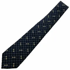 グッチ ネクタイ GG シルク100％ ブラック 黒 グレー 744379 GUCCI ホースビット ビジネス スーツ ブランドネクタイ 服飾小物 メンズ 男性 紳士 父の日 誕生日 プレゼント ギフト 箱付き【未使用】
