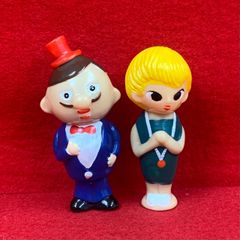 【希少】当時物　ひょっこりひょうたん島　ソフビ　ドンガバチョ　サンデー先生　人形　レトロ　　J2