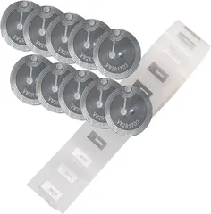 UTST 互換品 NFC シール 小さい 粘着ステッカー プログラム可能 NFCタグ 電子タグ 書き換え(シルバーA10B10)