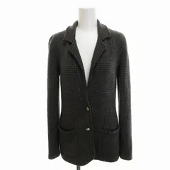 ローレンラルフローレン LAUREN RALPH LAUREN テーラードジャケット カーディガン グレンチェック カシミヤ混 フロントボタン XS グレー /RKのサムネイル