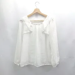 ◇ ⊂Φ MISCH MASCH ミッシュマッシュ 長袖 ブラウス サイズM ホワイト レディース E  【1503050008099】