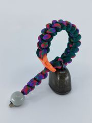 【Φ40.0mm LLサイズ】自転車用ベル(熊鈴)トレンディベル【マルチカラー×ビリジアン】No.183