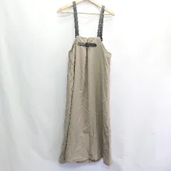 ◇ ⊂ INTER PLANET WINGS　インタープラネットウィング キャミソール 膝丈 ワンピース サイズM グレージュ系 レディース E  【1409100061680】のサムネイル