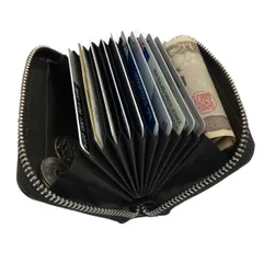 ミニ財布 カードケース レザーカード多数収納 じゃばら12ポケット メンズ レディース メンズ じゃばら スキミング防止 スリム おしゃれ 大容量 クレジットカード 磁気防止 財布 カード入れ ケース RFID 父の日 ギフト