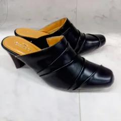 【訳あり】ミュール サンダル サボサンダル レディース ヒール 前詰まり 前かぶり 美脚 カジュアル  サボ 黒 ブラック M（23.0〜23.5cm）tk19972blmwk19