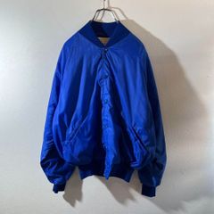 USA製 80s 90s BIKE ブルー ナイロンスタジャン L