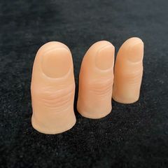 親指チップ 6本入り リアルなフィンガーチップ Tip/リアルなポリマー樹脂製サムチップ マジックアクセサリー Thumb 手品 マジック】Realistic 道具 【手品 (中サイズ)