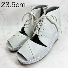 【新品訳あり】ディッシー　レースアップデザインブーツサンダル　23.5ｃｍ　アイボリー