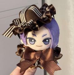 濃厚なチョコレート ぬい服 ちびぐるみ 10cm シルクハット レーススカート