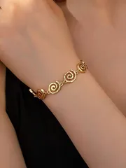 ジュエリー レディース ブレスレット チェーン 1個 ファッションシンボルデザイン繊細なブレスレット、エレガントで多目的な合金ジュエリー、日常着用に適しています