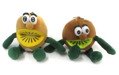 【中古】雑貨 キウイブラザーズ(グリーン＆ゴールド) マスコットポーチ2個セット 「ゼスプリ キウイフルーツ」 GLOW 2021年7月号 付録 セブンイレブン・セブンネットショッピング限定